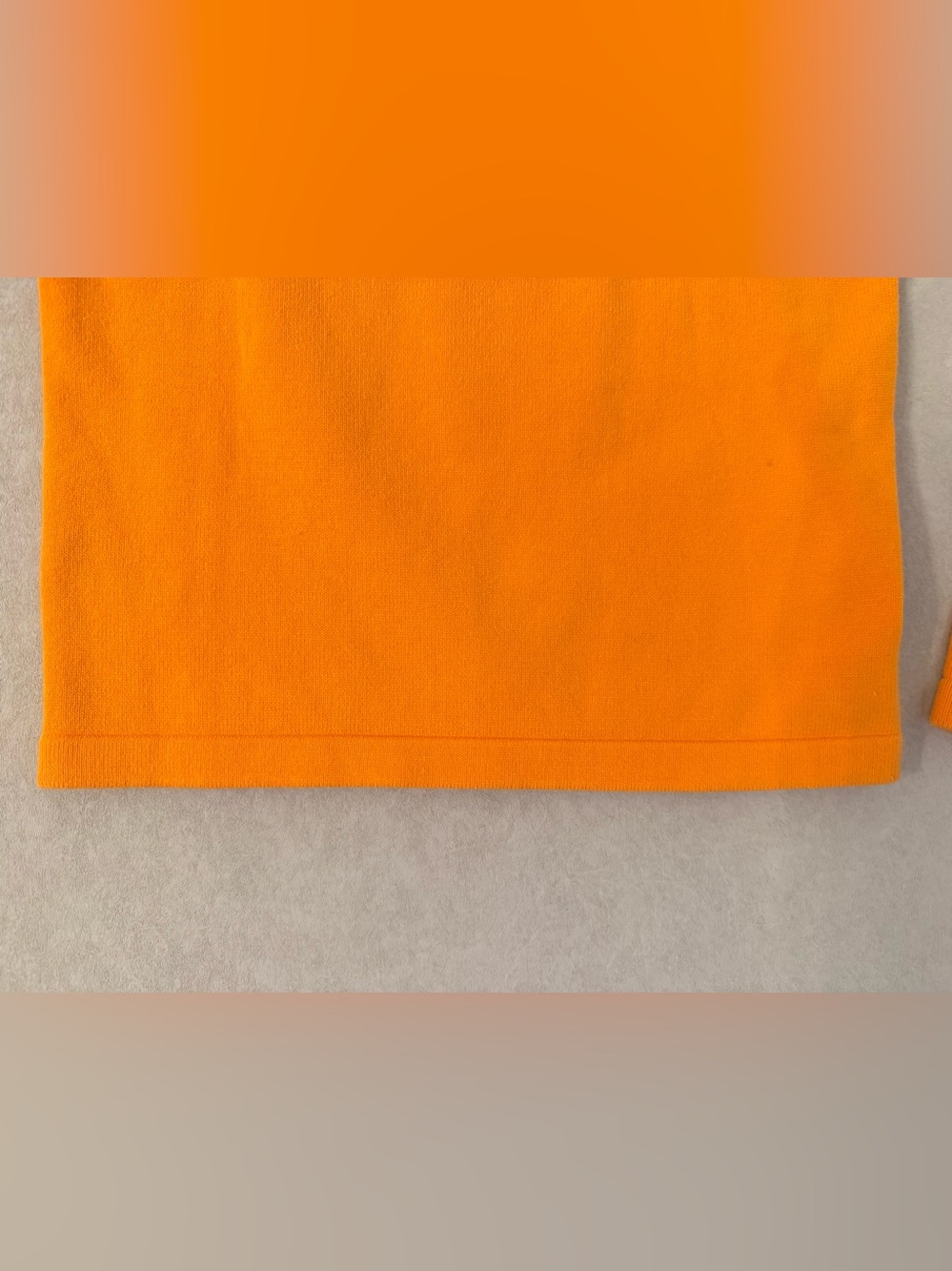 Vintage Collector Lacoste Made in France Orange Crewneck Knit Sweater XS-S FR 36 - Picture 13 of 17